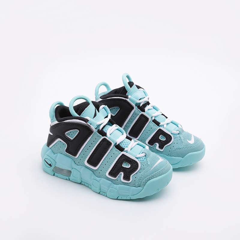 детские голубые кроссовки Nike Air More Uptempo PS AA1554-403 - цена, описание, фото 1